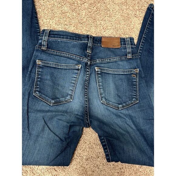 Madewell 10” High Riser Skinny Skinny Medium Wash size 24 - Picture 2 of 5